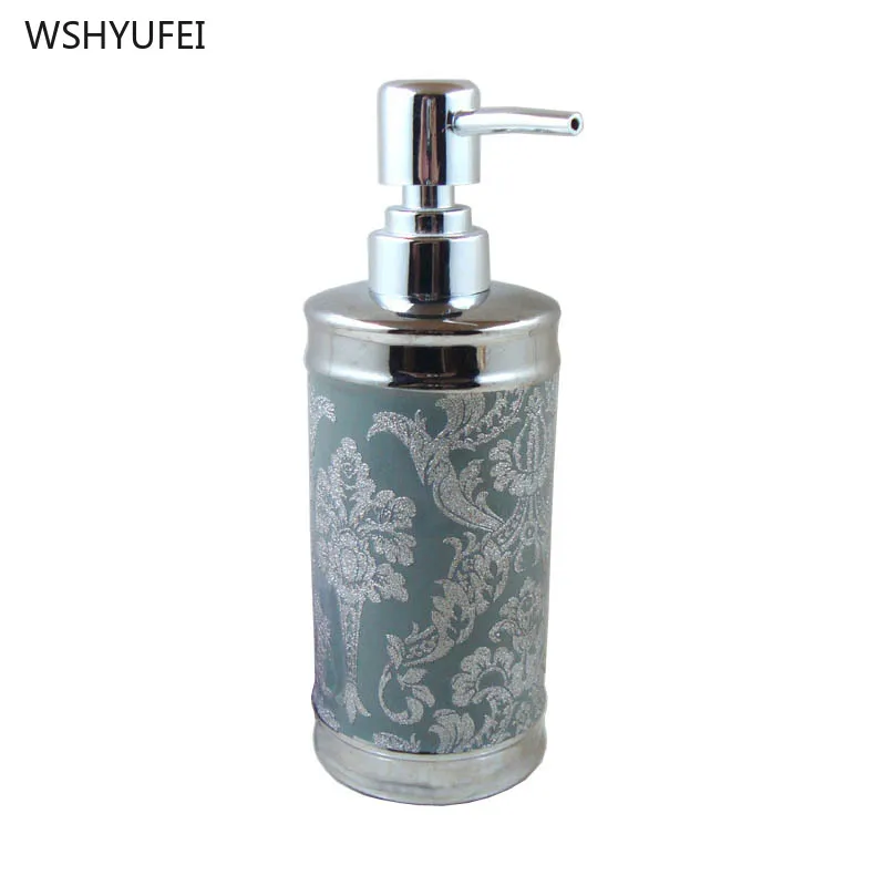 WSHYUFEI Classical palace line ceramic hand-painted color lotion bottle pressing bottle bath shampoo packaging bathroom supplies