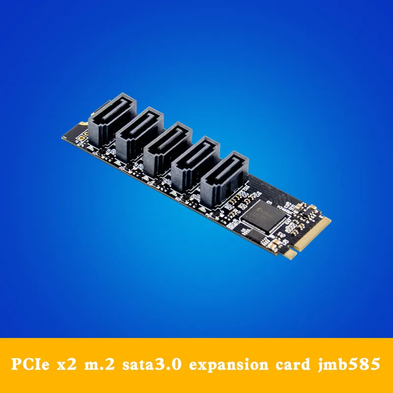

M. 2-turn ngff sata3.0 adapter card m.2 key m sata3.0 expansion card jmb585