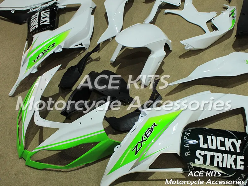 Мотоциклетный обтекатель abs, пригодный для kawasaki Ninja ZX6R 636 2013 корпусные детали пресс-форм ACEKITS Магазин № 0195