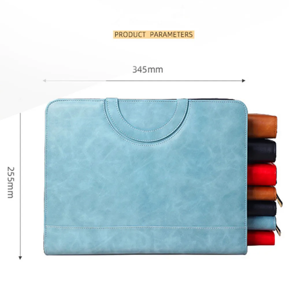 Business portable clutch bags wireless wired charger mobile phone tablet computer stand charging treasure calculator A4 notebook