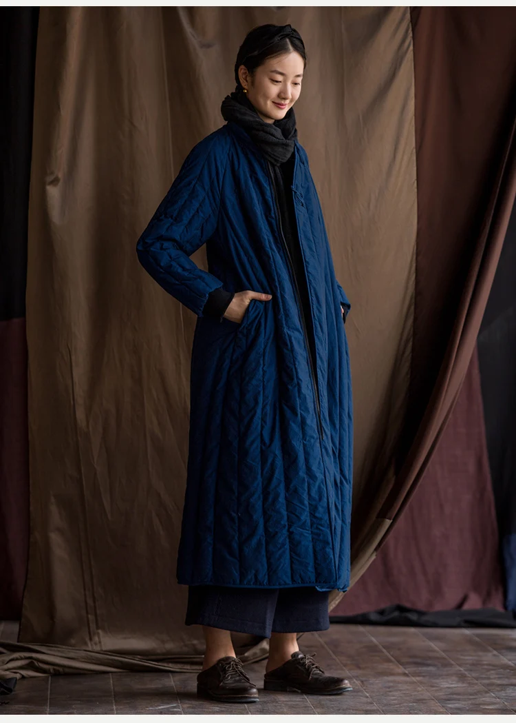 Роскошные женские пальто на гусином пуху miegofce зимняя верхняя одежда повседневная теплая верхняя одежда топ бренды куртки размера плюс Королевский синий длинный свободный