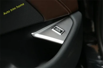 

Lapetus Matte Interior Fit For BMW 5 Series Sedan G30 530I 2017 - 2020 Rear Tailgate Tail Trunk Button Switch Frame Cover Trim
