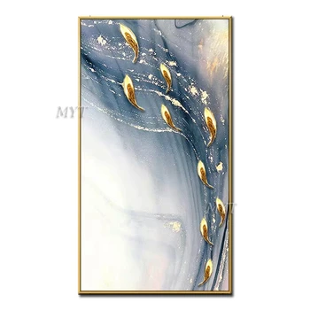 

Golden Object Beautiful Unframe Oil Painting Handpainted Paintings Wall Art Home Decor Picture Modern Oil Painting On Canvas