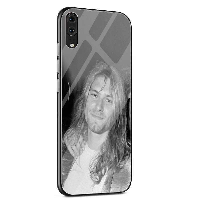 Стеклянный чехол для huawei P30 P20 P10 Y9 Y6 mate 20 Pro Lite P Smart Honor 7A 8X9 10 чехол Nirvana Kurt Cobain - Цвет: G1