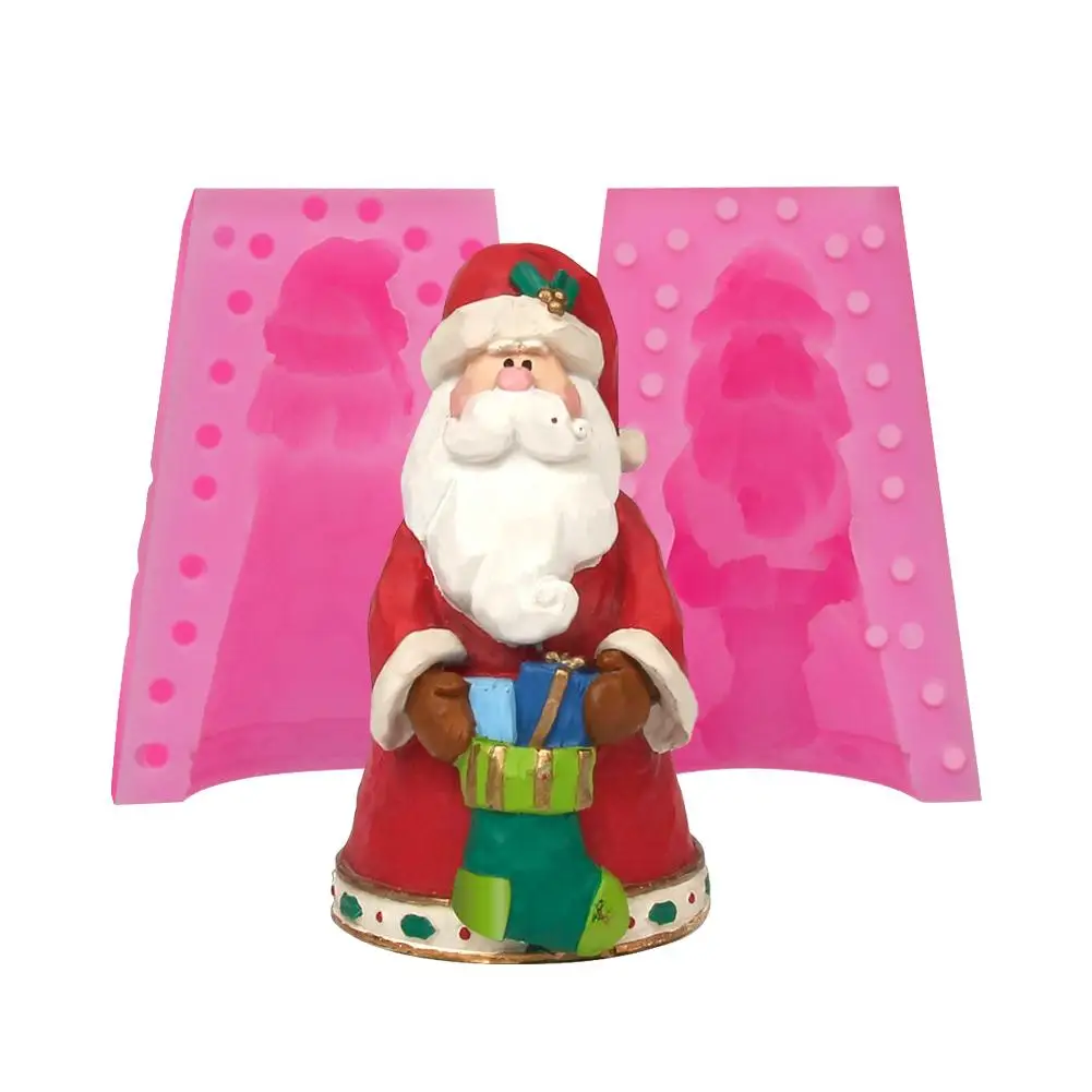

Christmas Epoxy Mold 3D Santa Claus Resin Craft Baking Tool Cake Decoration Handmade Handmade Holiday Decorations