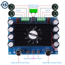 TDA7850 4x50W Bluetooth 5.0 Power Amplifier Audio Class AB HiFi Stereo Amplifier