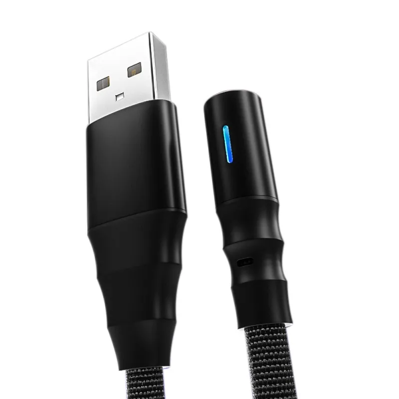 Сильный магнитный usb-кабель для быстрой зарядки Micro USB/type C/I Series смартфон Магнитный штекер зарядное устройство кабель для передачи данных для Android/Iphone - Цвет: Charging Cable Black