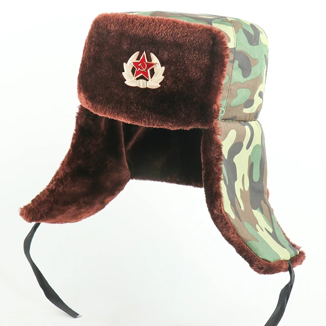 CAMOLAND Russian Ushanka Eagle Badge 