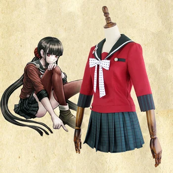 

Anime Danganronpa V3 Killing Harmony Harukawa Maki Cosplay Costume Women School Uniform Girl Set Halloween Party Costume