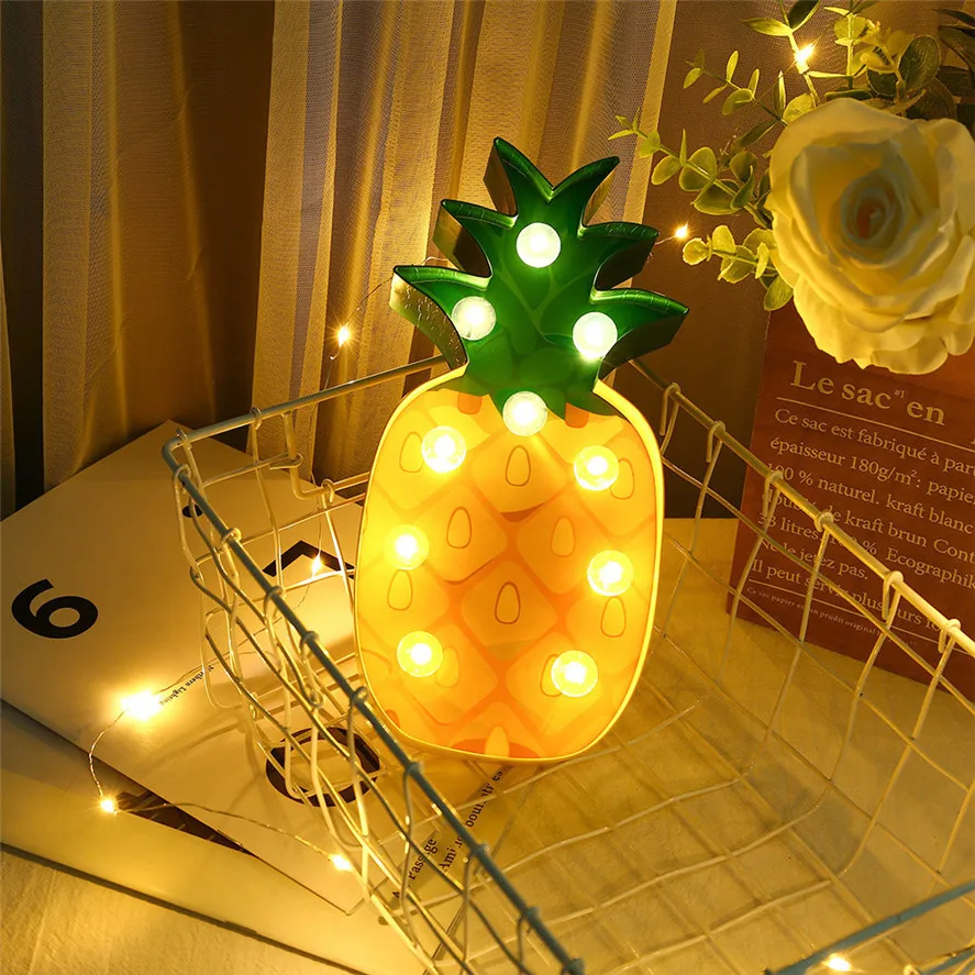 New Party LED Fruit And Plant Shape Modeling Lamp Night Light 1PC Christmas Party Bedroom Decor Night Light 1008#30