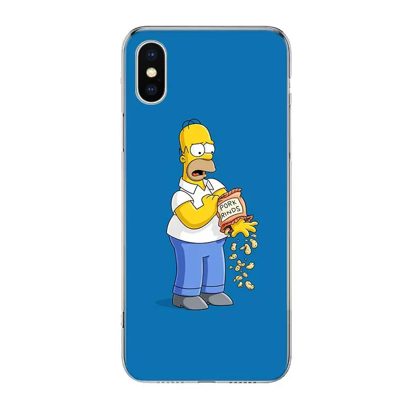 The Simpsons Желтый чехол для телефона для iPhone 11 Pro 7 6X8 6S Plus XS MAX+ XR 5S SE 10 Ten Art TPU Coque Capa Shell - Цвет: TW004-8
