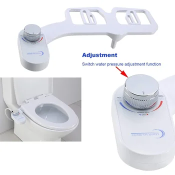 

Water Spray Toilet Seat Attachment Home With Tube Mechanical Non Electric Self Cleaning Bidet Easy Install Bathroom Hygiene