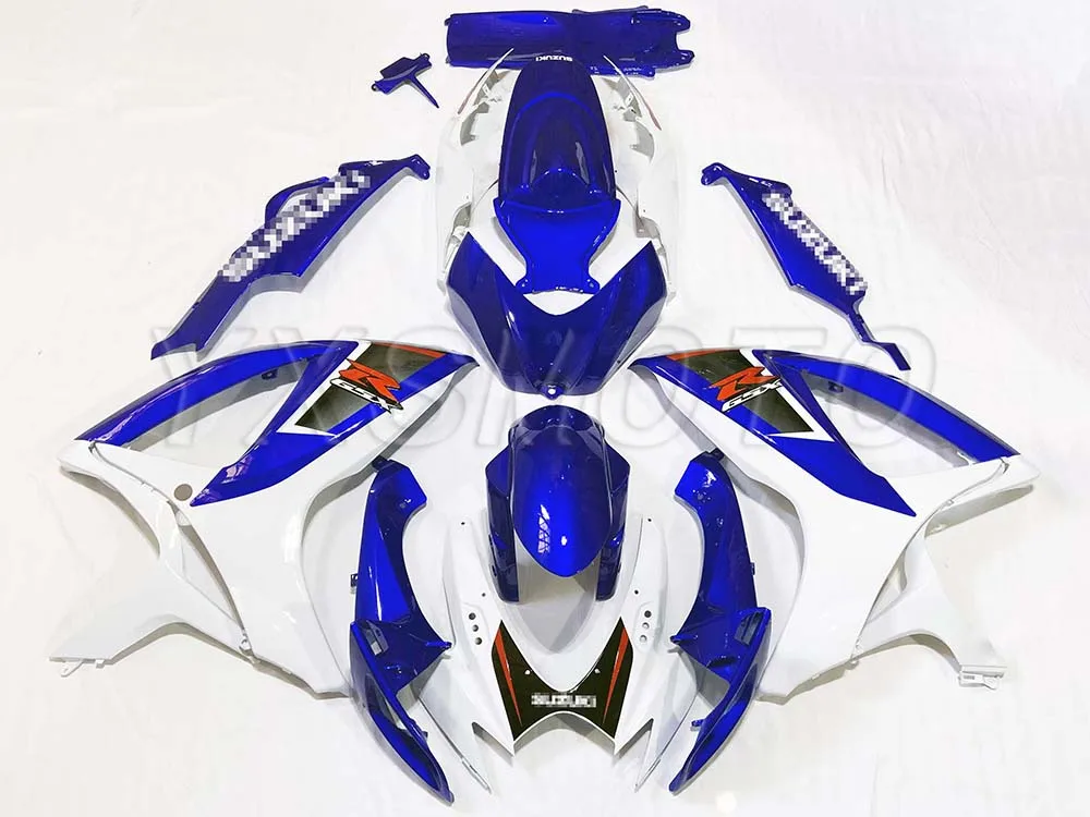 Комплект обтекателей ABS сине-белый для suzuki GSXR600 750 2006 2007 gsxr750 600 k6 06 07 | Автомобили и