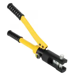 Sertisseuse de bornes de fil hydraulique 10T, outil de sertissage de bornes de câbles de batterie avec 7 outils à main 