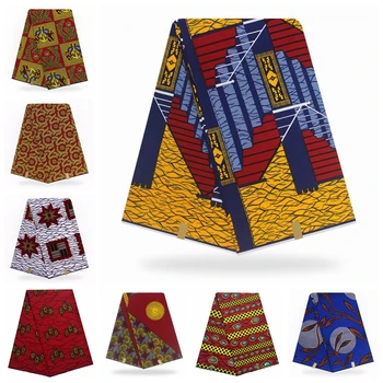 

Ankara African Print Fabric For Nigerian Cotton Pagne Wax African Print Wax Veritable Fashionable Original Tissus Wax For Dress