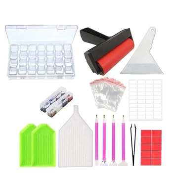 

42Pcs 5D Diamond Painting Tools and Accessories Kits Diamond Embroidery Box for Adults Or Kids