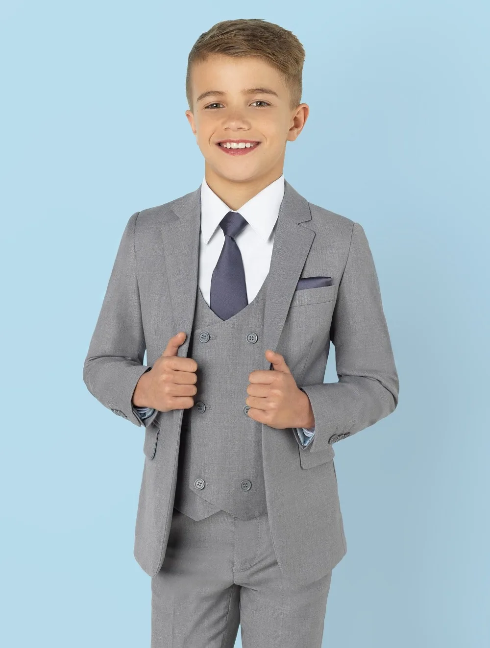 boys light gray suit