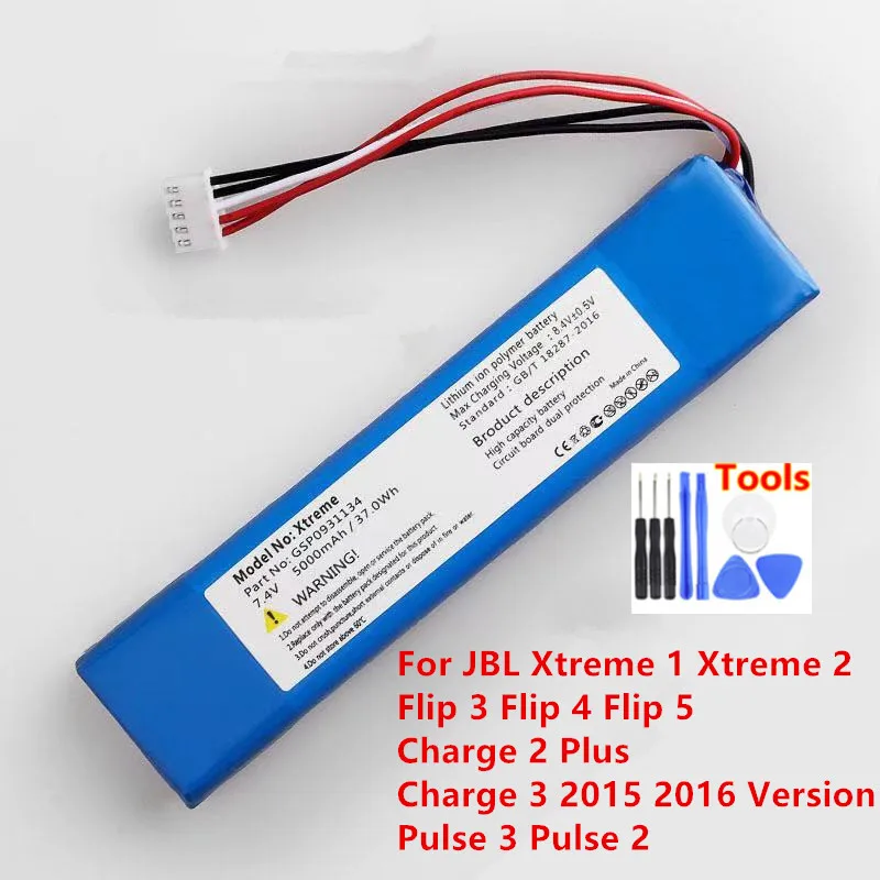 

Оригинальный динамик Сменный аккумулятор для JBL Xtreme 1 Xtreme 2 Flip 3 4 5 Charge 2 Plus Charge 3 2015 2016 версия Pulse 2 3