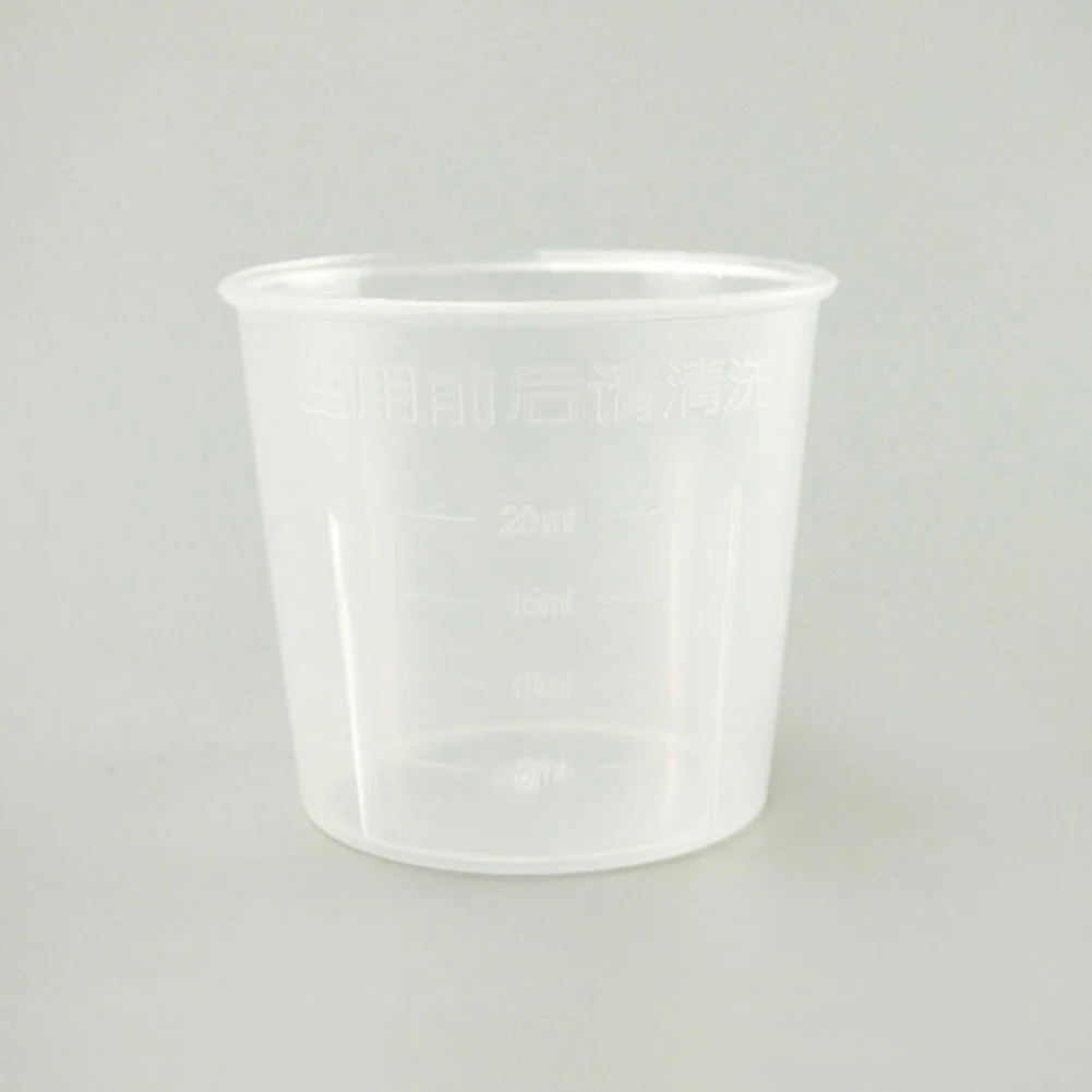 

Laboratory Supplies Polypropylene Measuring Cup Experiment Tool 20ml Sample Liquid Scale Cup One-Time Measuring Cup
