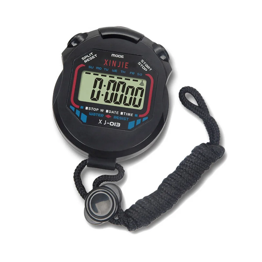

New Professional Digital Handheld LCD Timer Chronograph Sports Counter Stopwatch with Strap MV66
