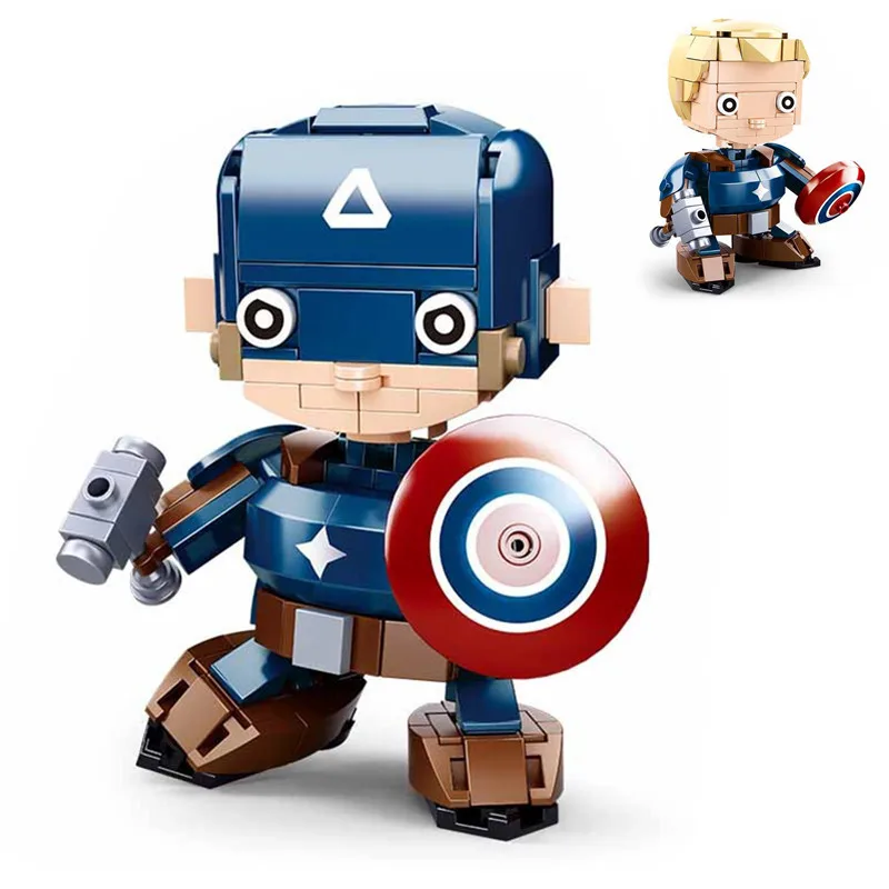 captain america lego brickheadz