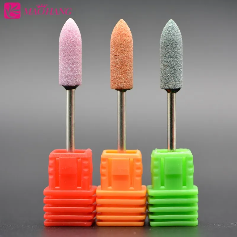 MAOHANG 1PCS Ceramic Stone Nozzle Nail Drill Bit Mill Cutter For Electric Drill Manicure Pedicure Machine Accessory Tools 6