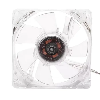 

Cooling Fan PC Computer Transparent LED Light 8CM PC Computer Case Cooling Fan Mod Quiet Connector Easy Installed Fan 5V Z0106