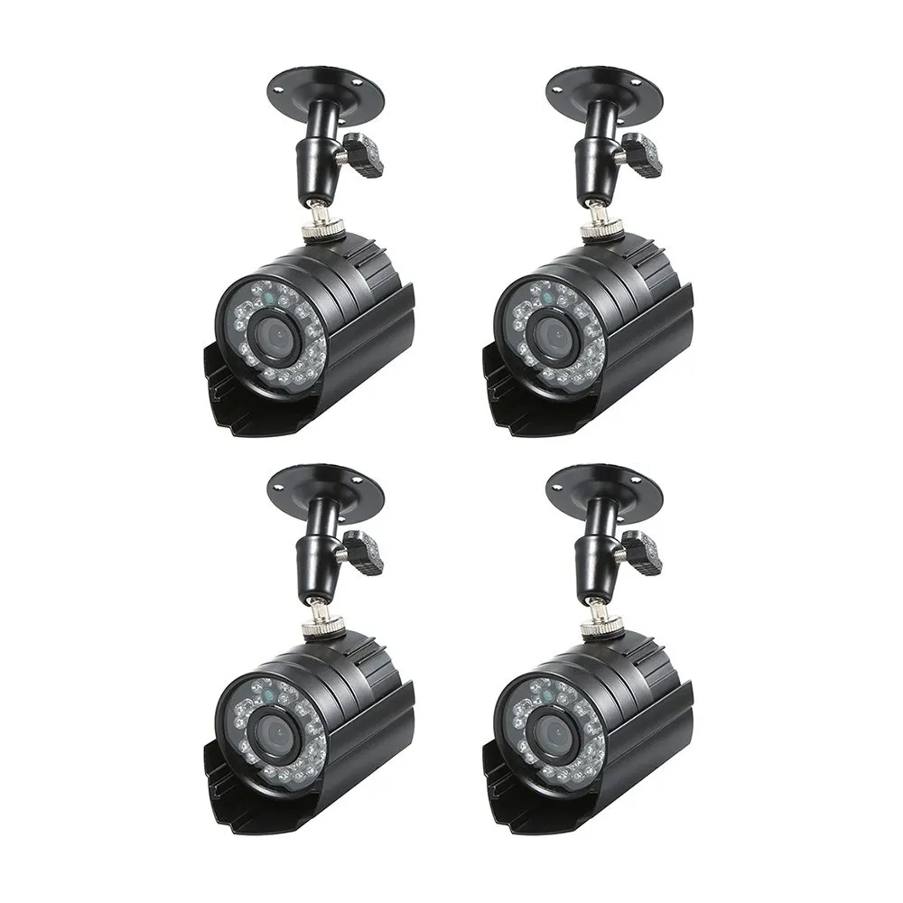 4PCS CCTV Camera 1/3" CMOS Color 1080P High-resolution 24 Lamp Nightvison Weatherproof Indoor Bullet Analog Security Came |