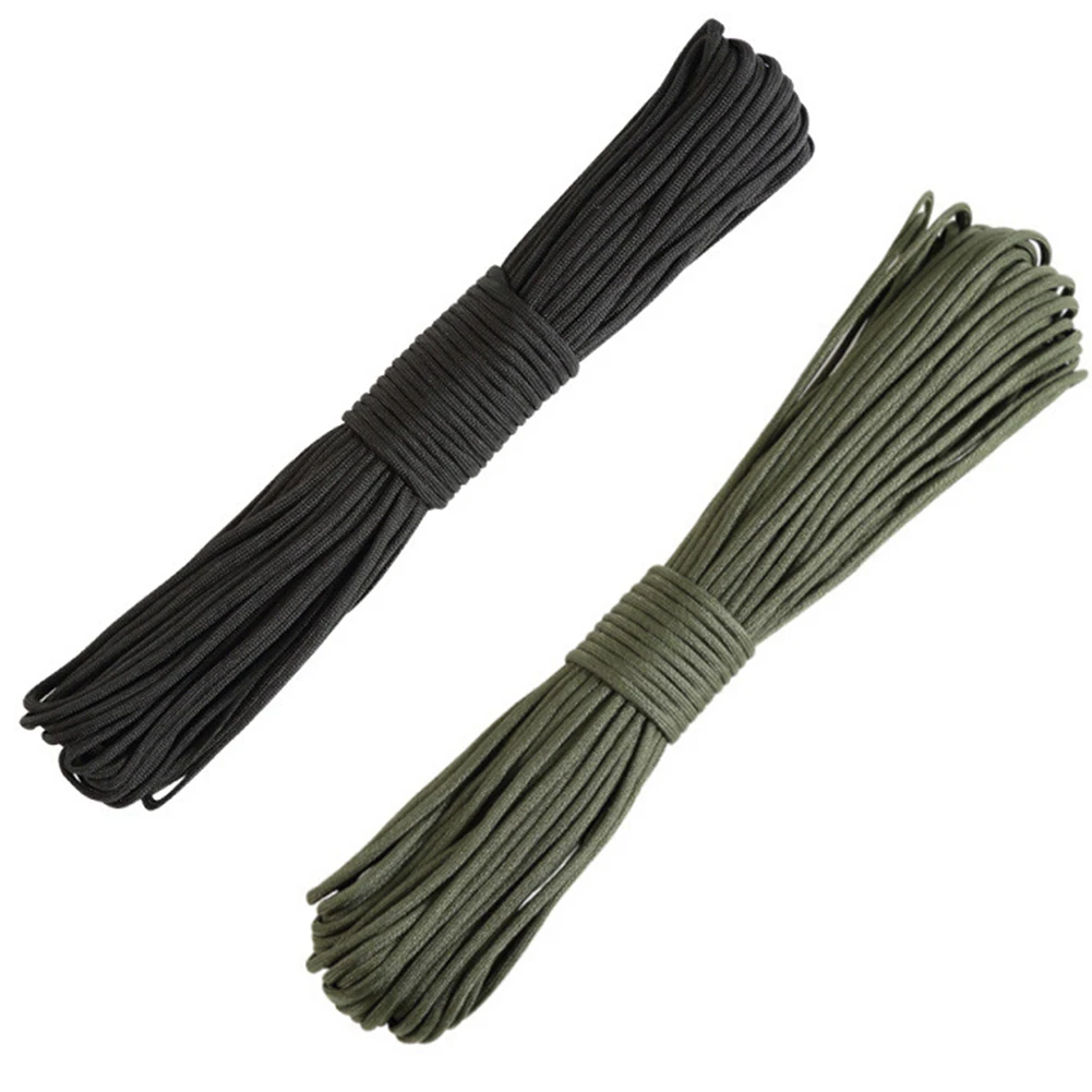 31m X 4mm High Strength Long Field Strapping Outdoor Climbing Wear Resistant Parachute Cable Tent Rope 7 Inner Strands Pull