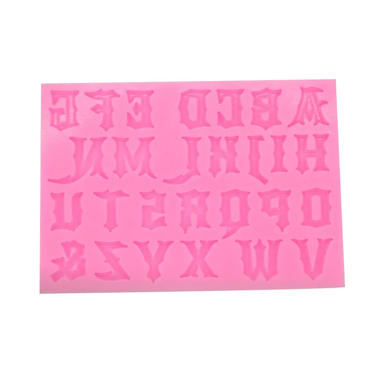 DIY форма 26 английская надпись Uppercase силиконовая форма для помады шоколадная глина форма для украшения торта режим