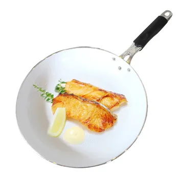 

White ceramic coating Thick 28cm pan Non-stick frying pan Frying pan 2 pcs.