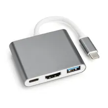 Mosible USB C концентратор к HDMI адаптер для Macbook Pro/Air Thunderbolt 3 концентратор USB Type C к HDMI 4K USB 3,0 порт USB-C питания