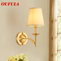 Ouala – applique murale LED moderne en laiton, luminaire décoratif et créatif, idéal pour un Foyer, une chambre à coucher ou un couloir 