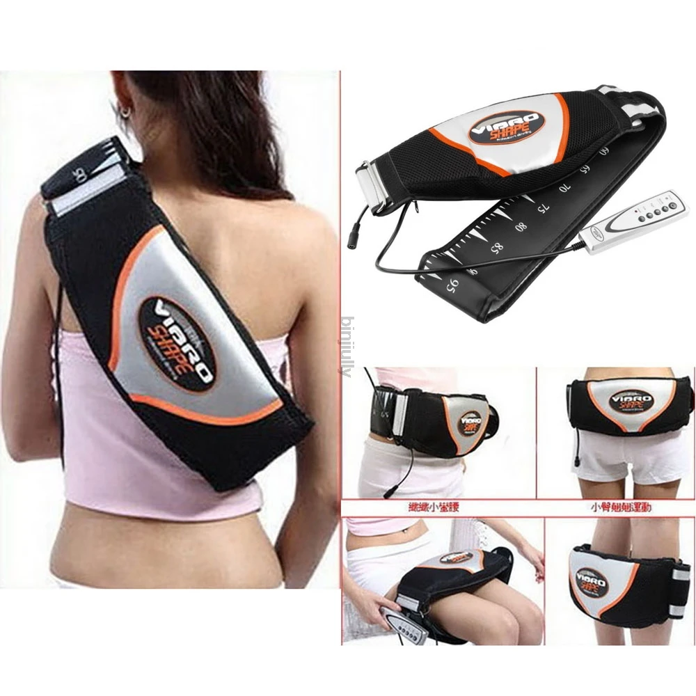 Electric Exercise Belt, Electric Exercise Heat Loss Weight Vibrating Shape  Slimming Massage Belt Fat Burner Waist Trimmer Shaper Belt for Body