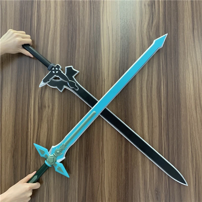 Espada grande 80cm 1:1, espada de arte en línea Dark Repulser & Elucidator Asuna Kirigaya Kazuto arma, modelo de Santo, espada de Cosplay, regalo de PU|Espadas de juguete| - AliExpress