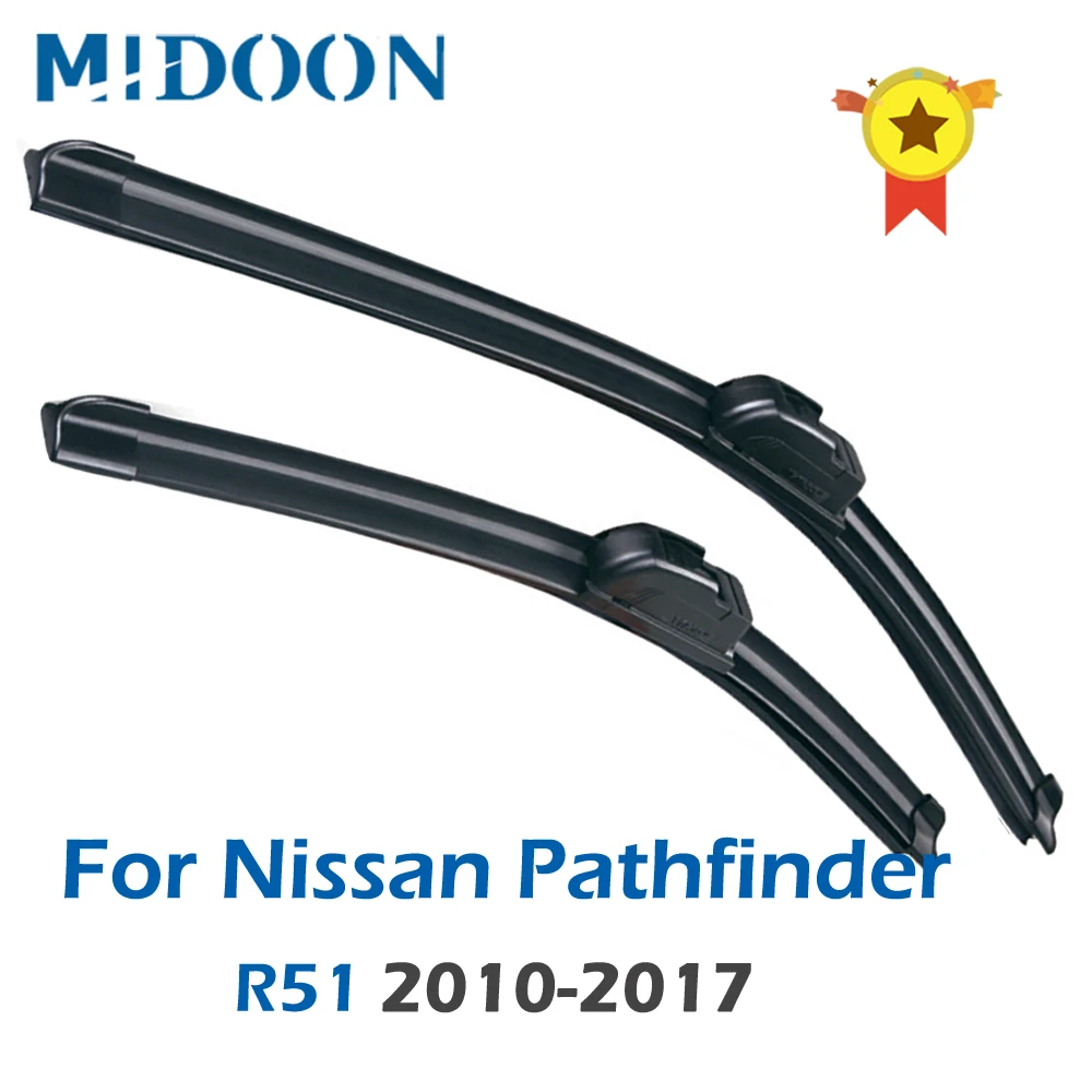 MIDOON Wiper LHD Front Wiper Blades For Nissan Pathfinder R51 2005 2012