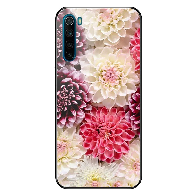 Geruide для Xiaomi Redmi Note 8 чехол, закаленное стекло Note 8 Pro Чехол cubierta para Для Xiaomi Redmi Note 8 Pro Чехол