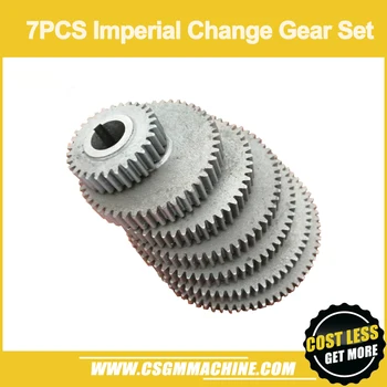 

7pc Imperial Change Gear Set for WM210 Lathe Machine/Free Shipping inch thread gear set