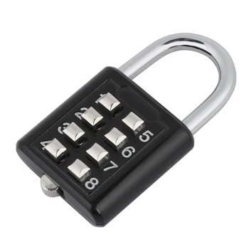 

Smart 8 Digit Password Lock Mini Strong Lock Body Combination Code Security Password Padlock For Travel Suitcase Luggage​
