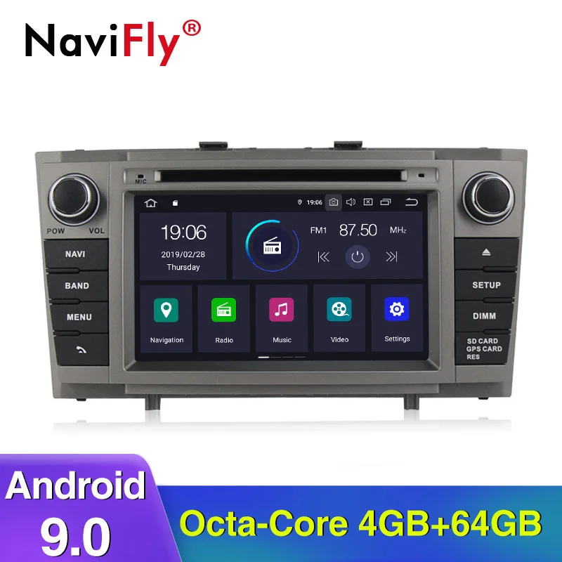 Excellent NaviFly Android 9.0 Car dvd radio player for Toyota Avensis T27 2009-2014 Audio Video carplay navigation system carplay ADAS 0 Excellent NaviFly Android 9.0 Car dvd radio player for Toyota Avensis T27 2009-2014 Audio Video carplay navigation system carplay ADAS 0