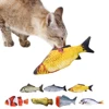 3D Рыба, плюшевая игрушка для домашних животных, кошка, интерактивные подарки, игрушки в виде рыбы, кошачьей мяты, мягкая подушка, кукла, имитация рыбы, игрушка для домашних животных ► Фото 2/6