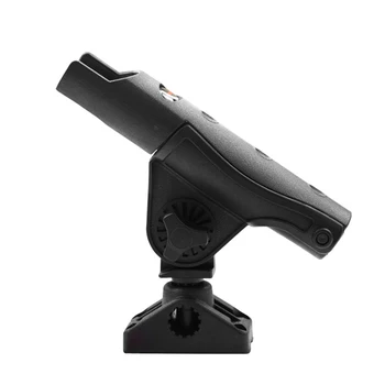 

Outdoor Adjustable Fishing Tackle Boat Mount Fishing Rod Holder Durable Portable Rotatable Bracket