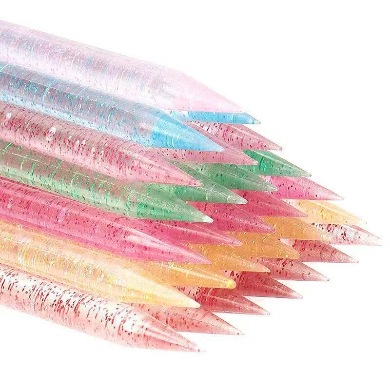 300/500pcs Crystal Double Head Cuticle Pushers for Manicure Tools 3.74 inch Cuticle Pusher Remover Tool