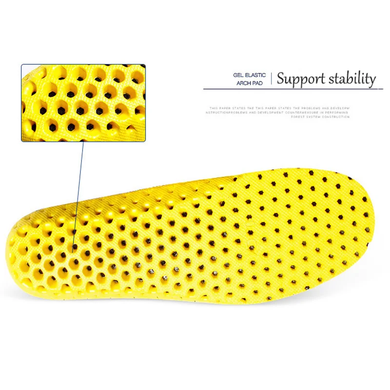 USHINE Stretch Breathable Deodorant Running Pads Foot Insoles Men Women Shoe Insoles Sole Memory Foam Orthopedic Insole