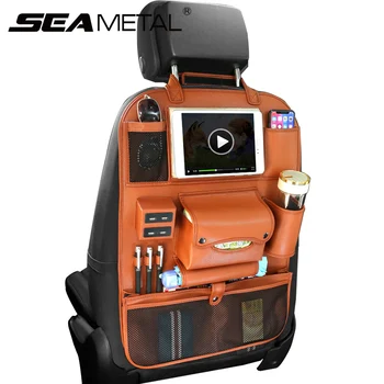 

Universal Car Seat Back Organizer Multi-Pocket Storage Bag Tablet Holder Automobiles Interior Accessory Stowing Tidying