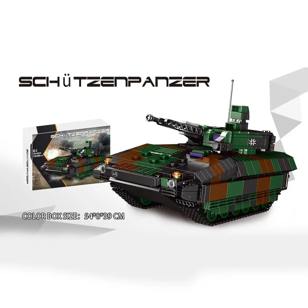 

Modern military Germany Marder Infantry fighting vehicle building block ww2 army forces figures batisbricks Armored car toys