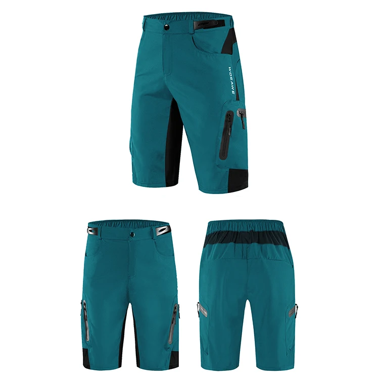 Green/Black/Blue/Orange Cycling Shorts Mountain Bike Underwear Road Bicycle Short Trousers MTB Riding Climbing Hiking Shorts