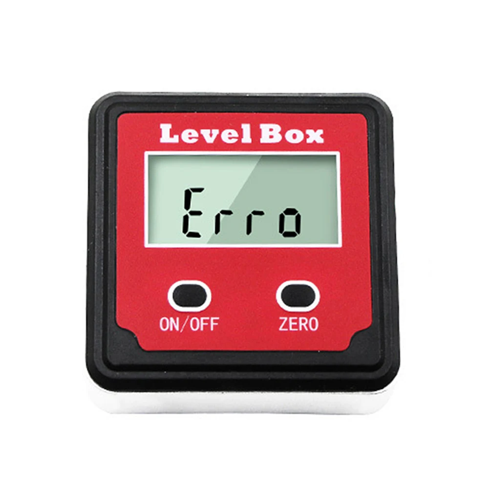 

LCD Digital Inclinometer Spirit Level Box Protractor Electronic Goniometer Inclinometro Magnetic Bevel Box Angle Meter