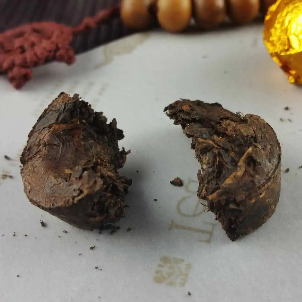Yr мини Pu'er Tuocha Золотая жестяная фольга Упаковка спелая Pu-erh Shu Pu'er подарок 75 г