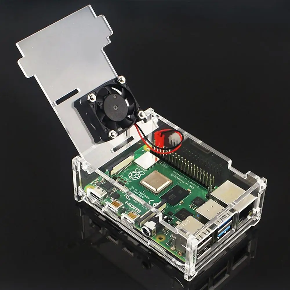 Для Raspberry Pi 4 Модель B 3,5-дюймовый жидкокристаллический дисплей с сенсорным экраном+ сенсорная ручка+ акриловый прозрачный чехол 50 FPS SPI высокая скорость обновления